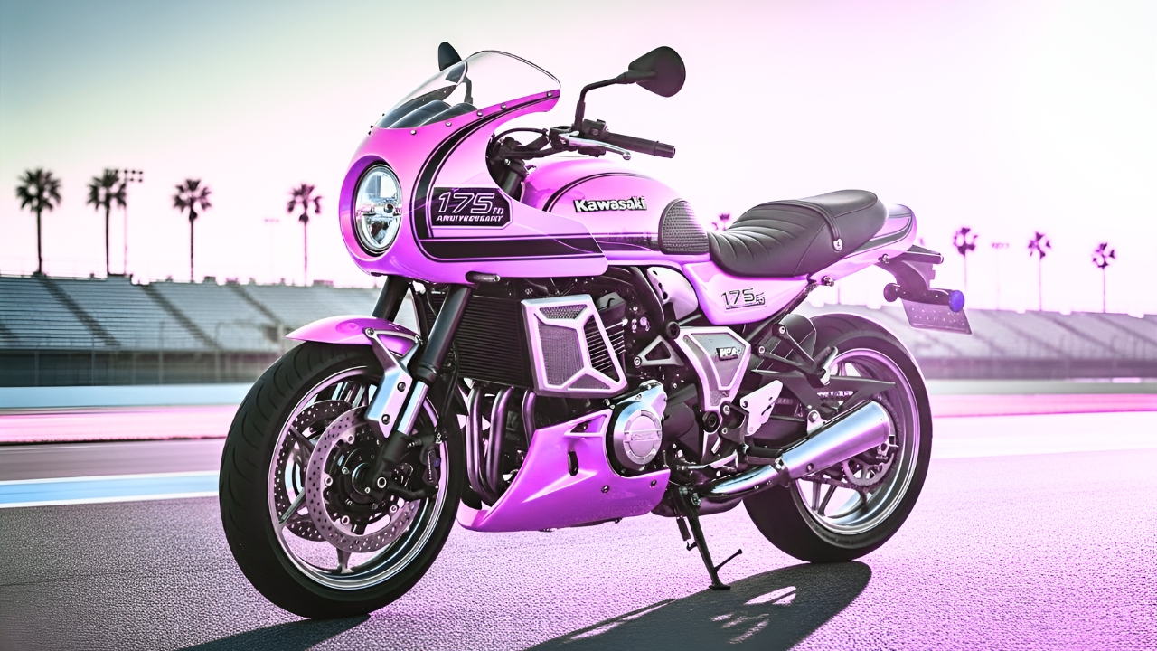 Kawasaki Z900RS Neo-Retro en color rosa: la moto clásica con estilo moderno que está sorprendiendo a todos los fanáticos del diseño exclusivo
